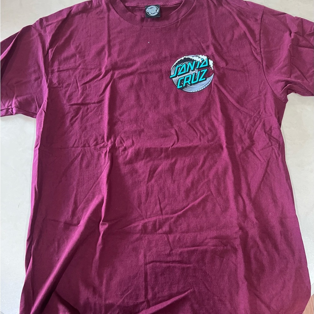 Santa Cruz Skateboards Men's Maroon T-Shirt
